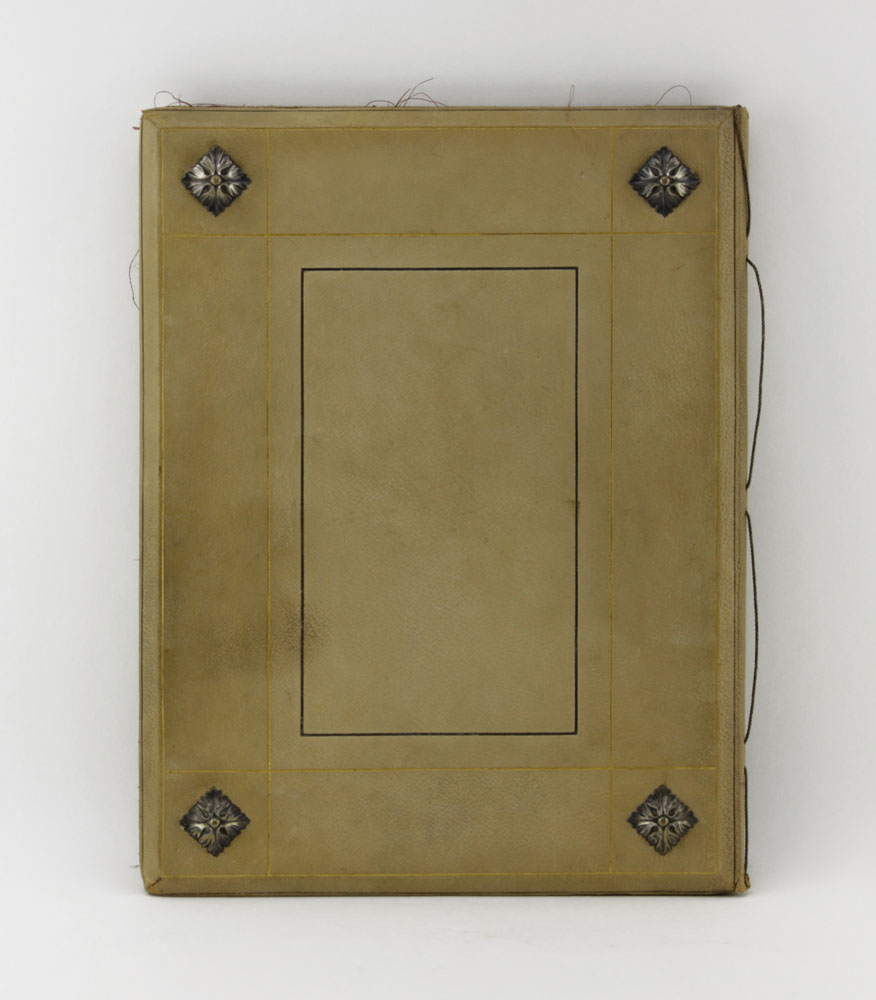 Viennese August Klein Enamel and Leather Portfolio