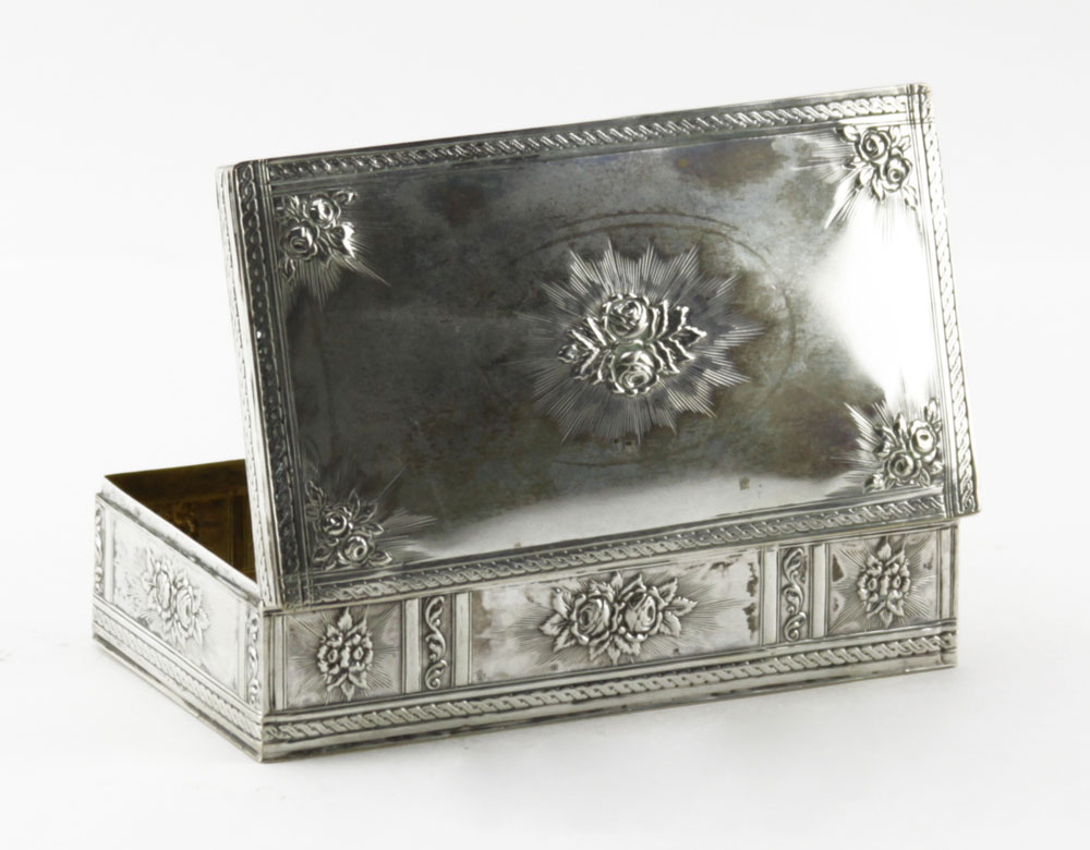 Antique German 800 Silver Box