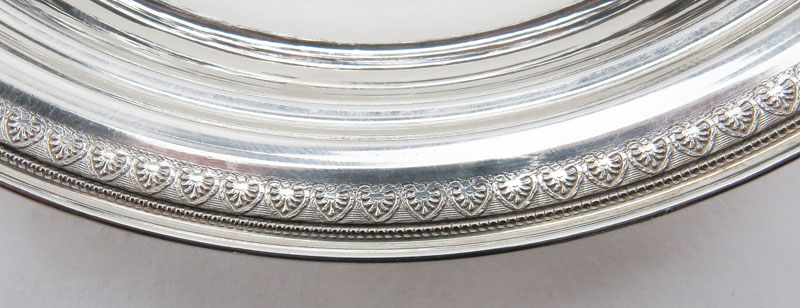 Fine Continental 900 Silver Covered Serving Dish with Finial Top