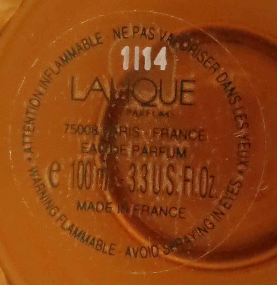 Lalique France Limited Edition "Eagle Mascot"  Flacon Collection Perfume Bottle