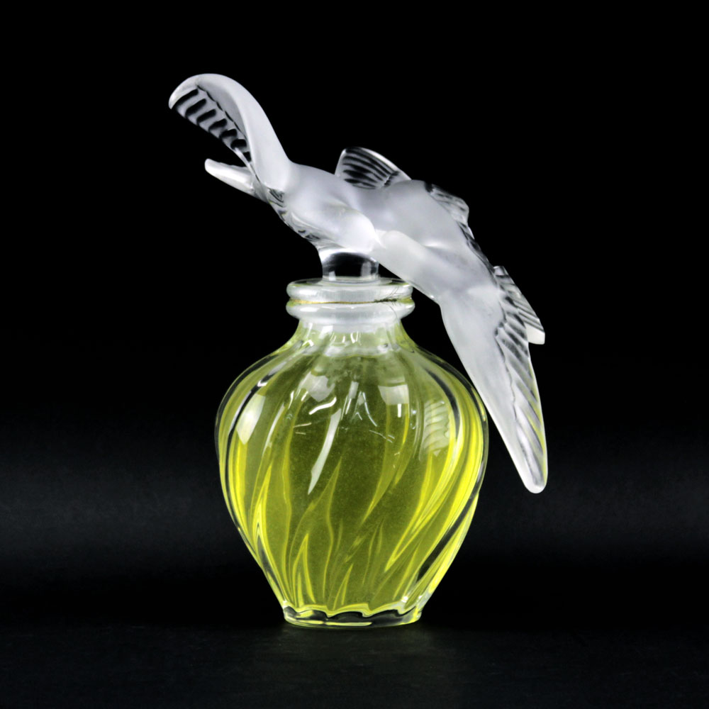 Lalique Clear and Frosted Crystal  "L'Air Du Temps" Factice