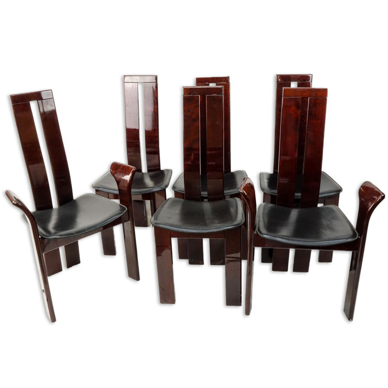 Set of Six (6) Pietro Costantini, Italy, circa 1970's Dining chairs