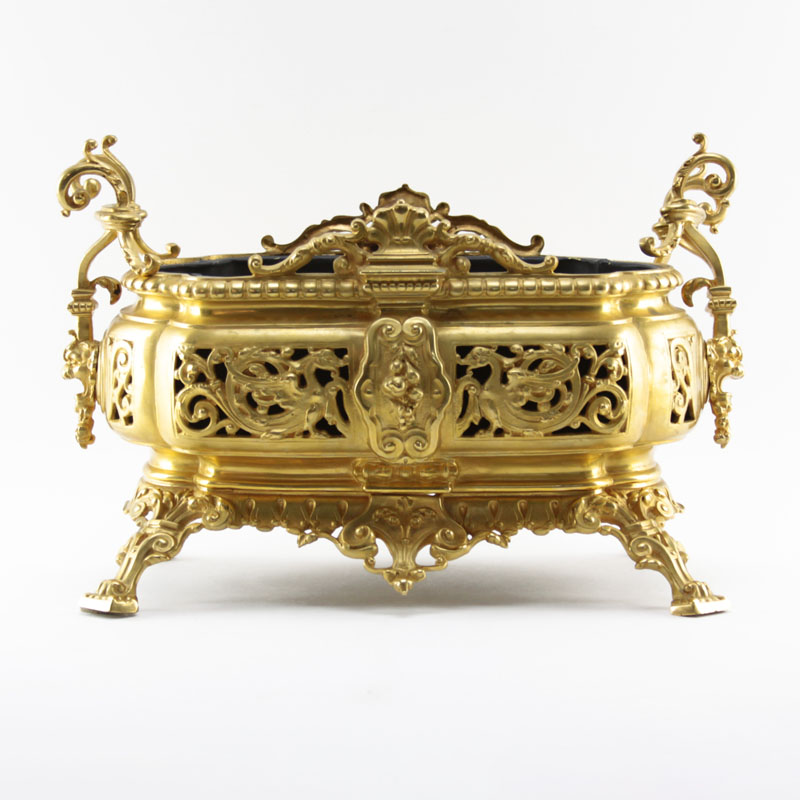 Antique Gilt Bronze Jardiniere