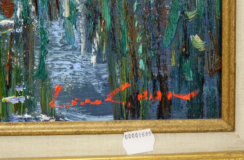 Large Contemporary Oil On Canvas "Impressionist Landscape"