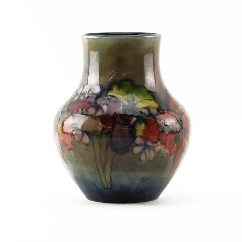 Moorcroft Flambe "Orchid" Pottery Vase