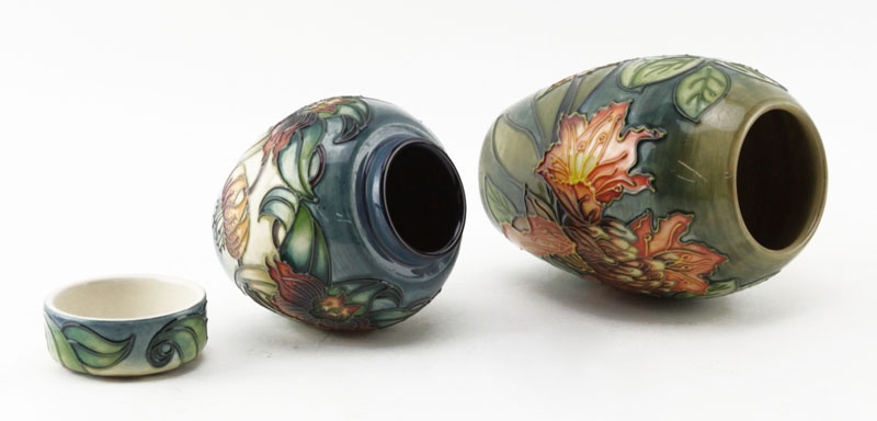 Grouping of Two (2) Moorcroft Pottery Vases