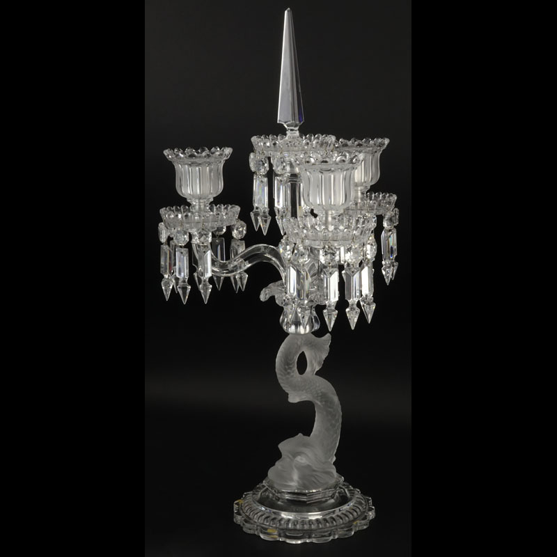 Baccarat Dauphin 3 Light-Candelabra