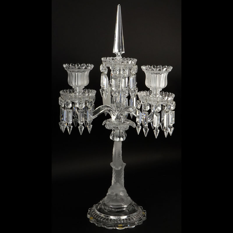 Baccarat Dauphin 3 Light-Candelabra