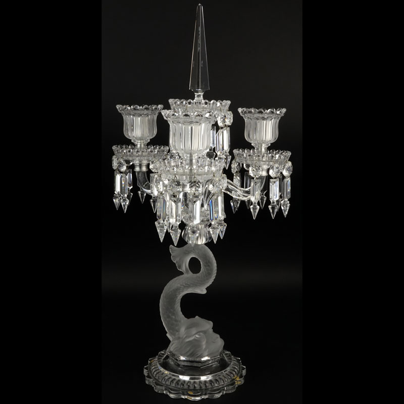 Baccarat Dauphin 3 Light-Candelabra