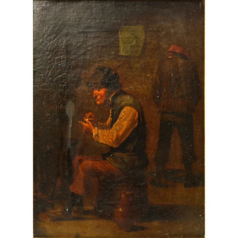 19th Century German School Oil On Canvas