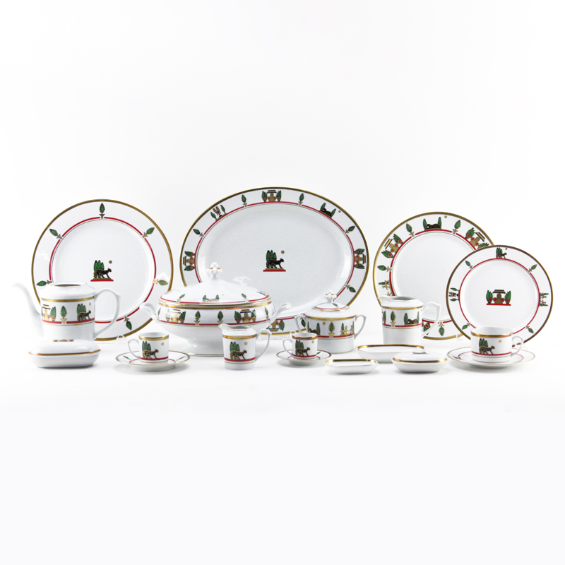 One Hundred Ten (110) Cartier "La Maison De Louis Cartier" Limoges Dinnerware