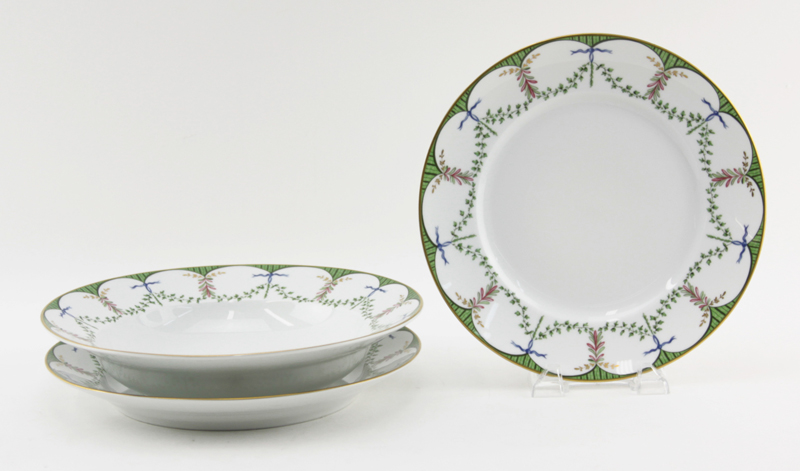 One Hundred Sixty (160) Limoges Raynaud Ceralene "Festivities" Dinnerware