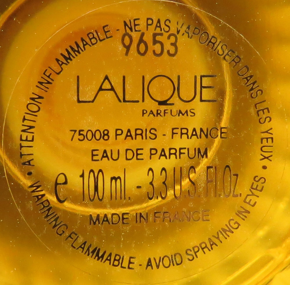 Lalique France Limited Edition "Lion"  Flacon Collection Perfume Bottle