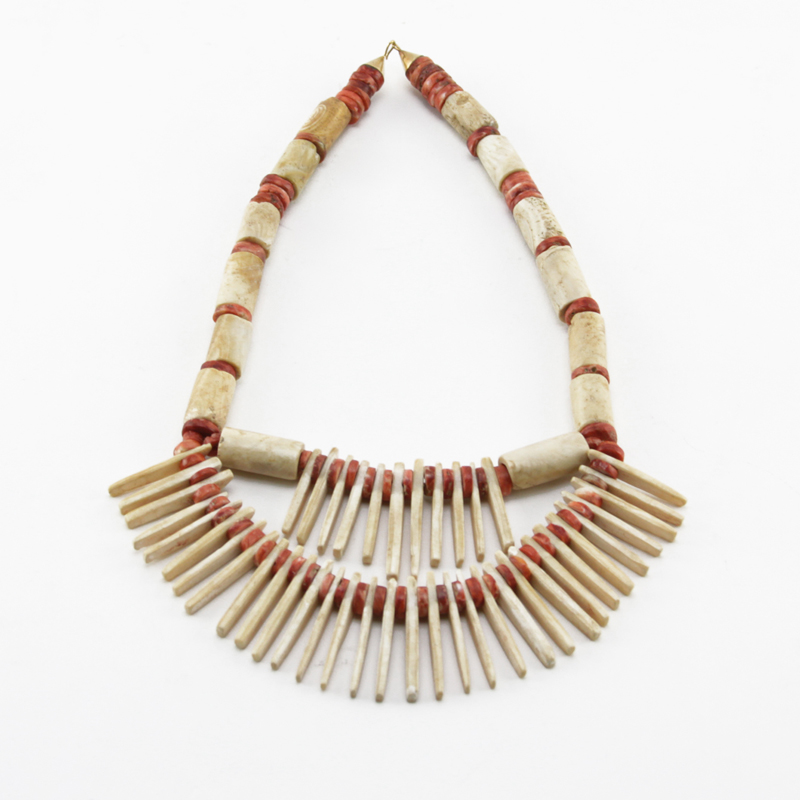 A Pre-Columbian Tayrona Coral Bead Necklace