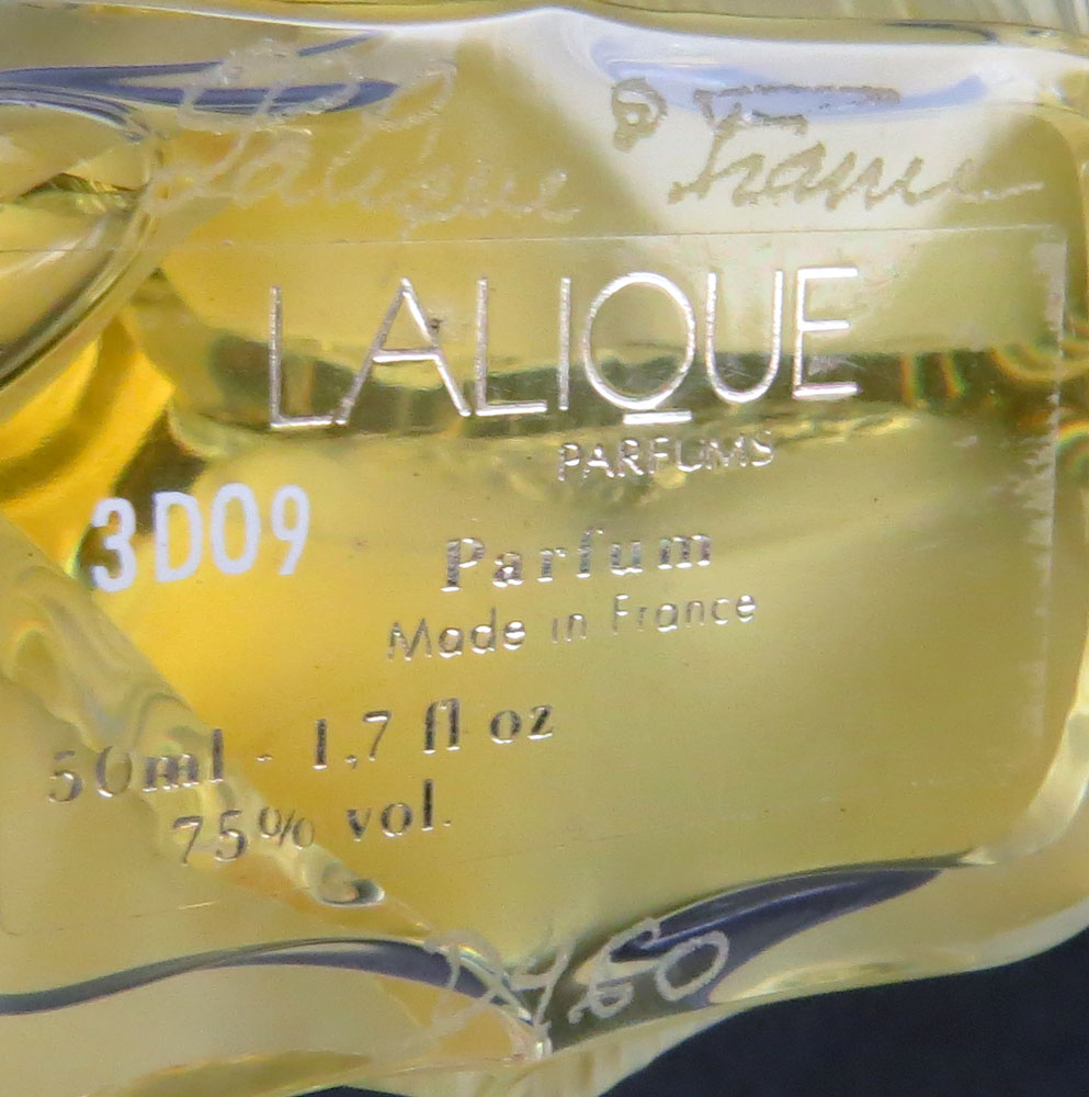 Lalique France Limited Edition "Duex Coeurs"  Flacon Collection Perfume Bottle