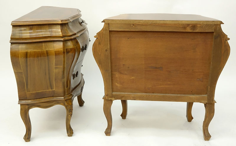 Pair of Mid-Century Italian Inlaid End Tables