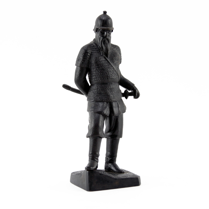 Antique Iron Soldier Sculpture