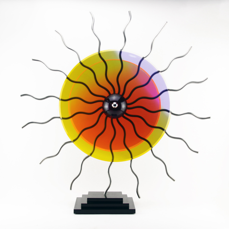 Shlomi Haziza, Israeli (20th C) Lucite and metal "Sun" sculpture