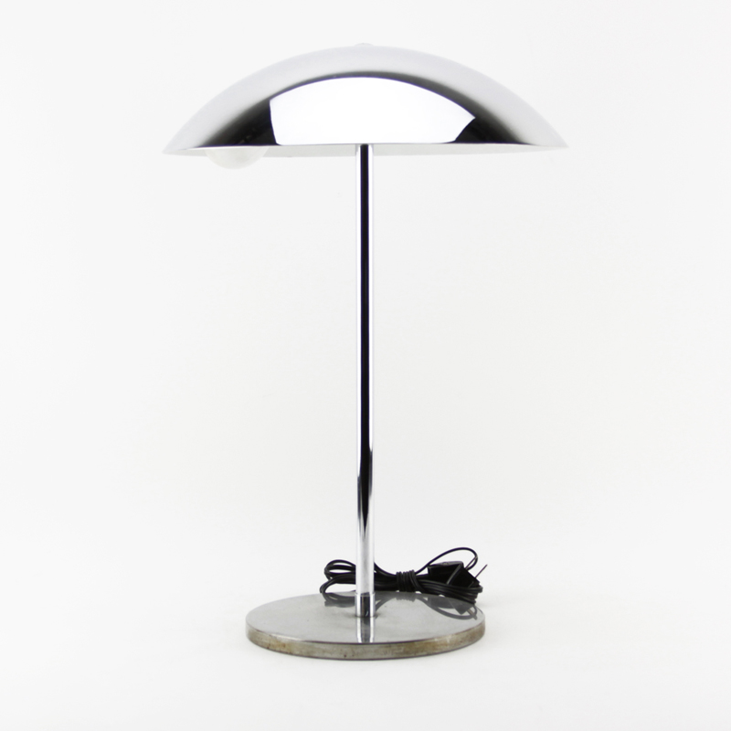 Mid-Century Modern Swiss Lumess Chrome Lamp