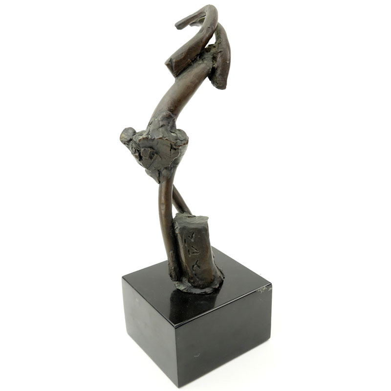 Reuben Nakian, American (1897-1986) Bronze Sculpture "Dancer" on black marble base