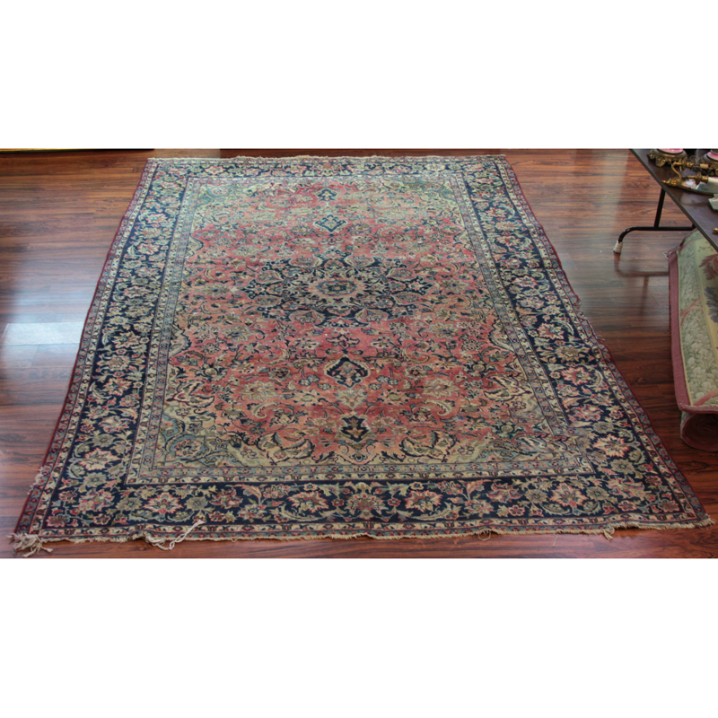 Antique Persian Handmade Floral Rug