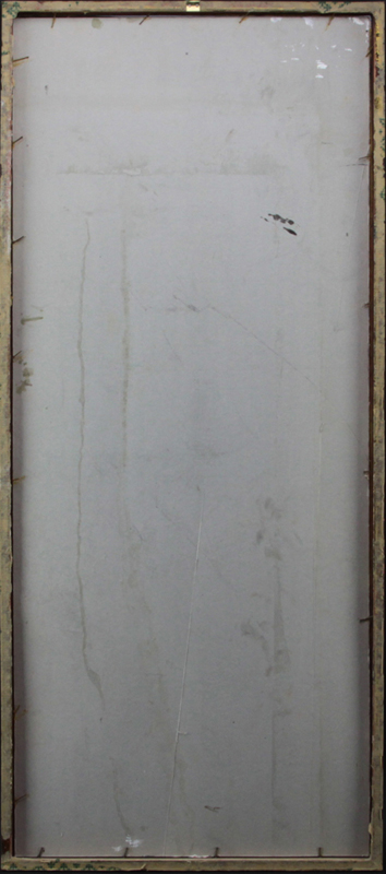 German Expressionist School Oil On Cardboard "Male Figure With Hat and Monocle" Initialed lower left