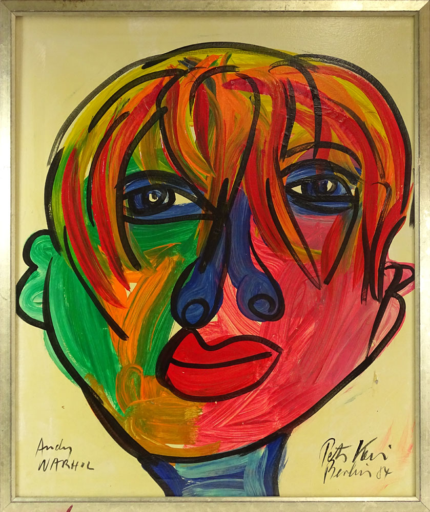 Peter Robert Keil, American/German  (1942 - ) Acrylic on Canvas, Framed