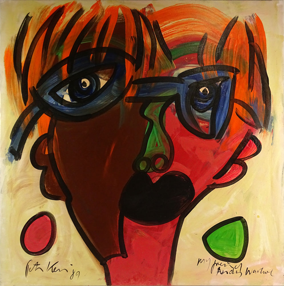 Peter Robert Keil, American/German  (1942 - ) Acrylic on Canvas