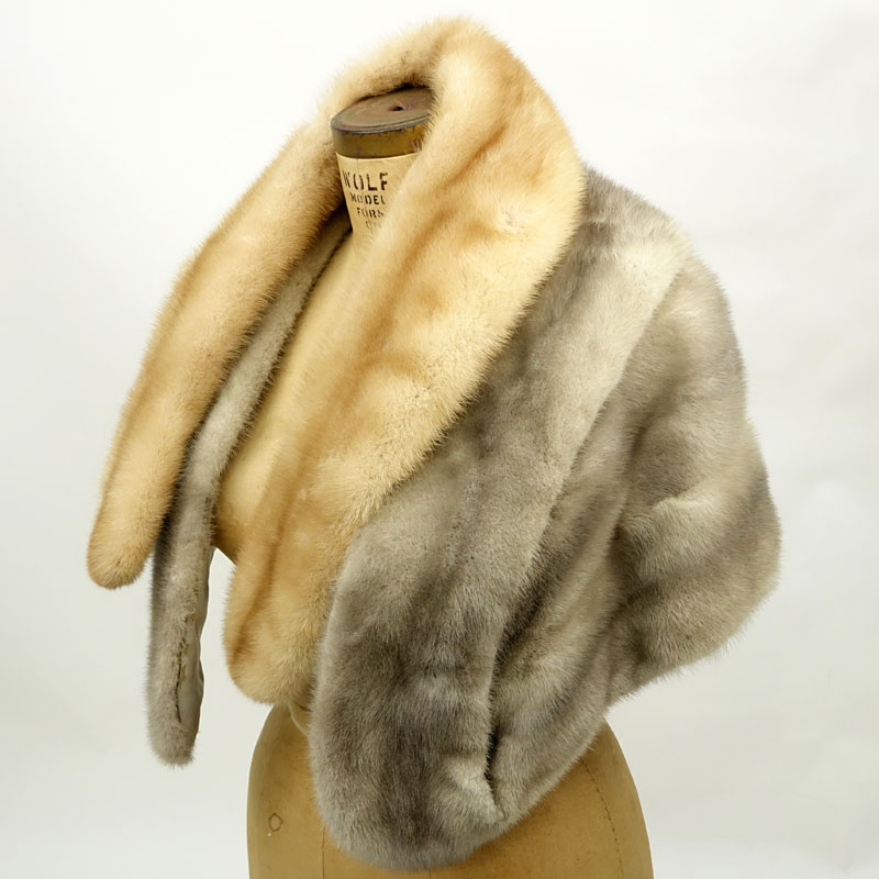 Grouping of Two (2) Mink Stole and Collar