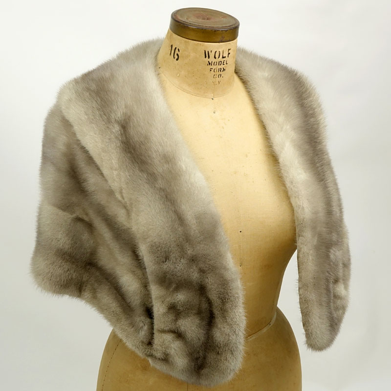 Grouping of Two (2) Mink Stole and Collar