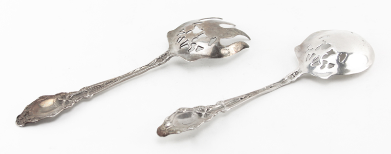 Art Nouveau Sterling Silver Serving Set