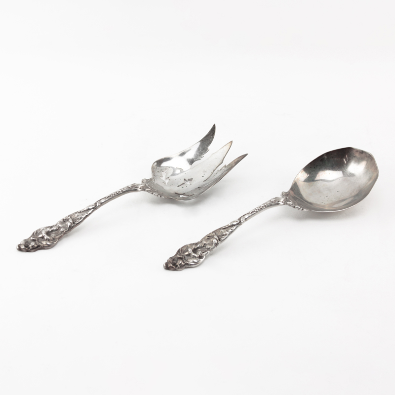 Art Nouveau Sterling Silver Serving Set