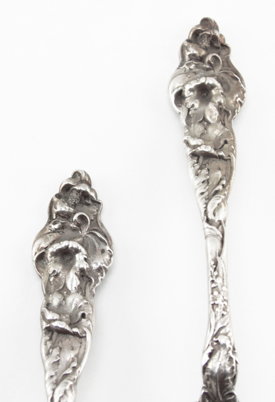 Art Nouveau Sterling Silver Serving Set