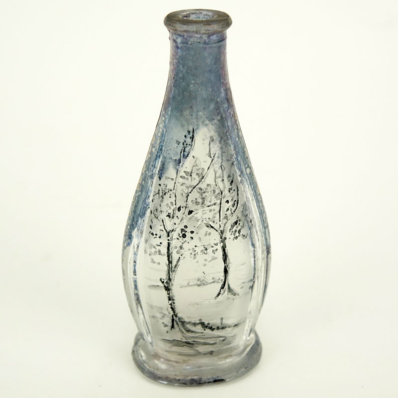 Antique Daum Nancy Enameled Miniature Vase