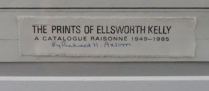 Ellsworth Kelly, American (1923-2015) Graphite and collage on paper, in 2 parts "Untitled" Executed in 1987