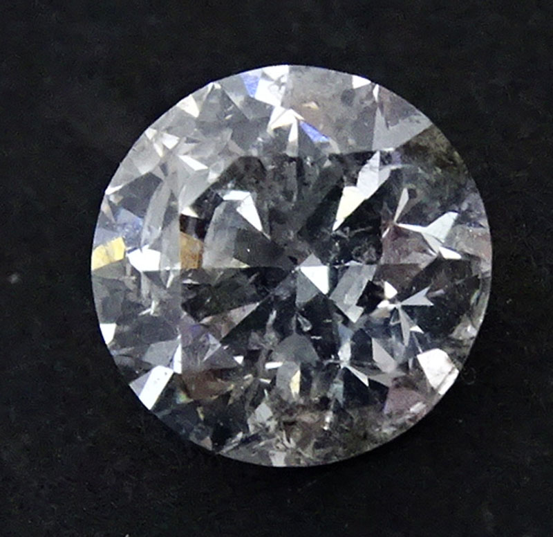 IGL Certified 1.42 Carat Round Brilliant Cut Diamond. D color, SI2 clarity. 