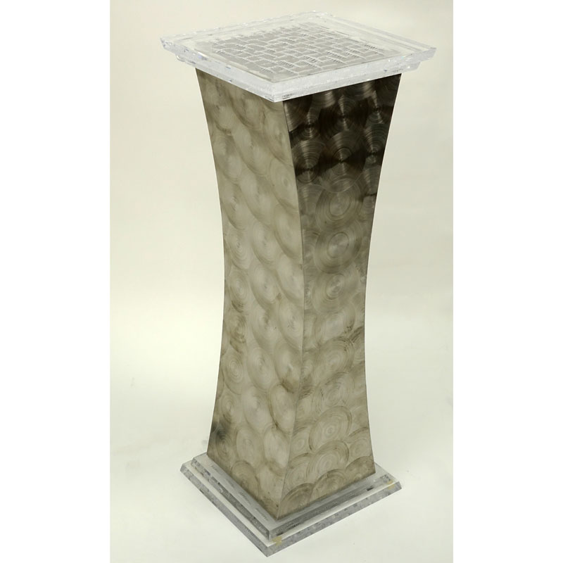 Shlomi Haziza Metal and Lucite "Adan" Pedestal