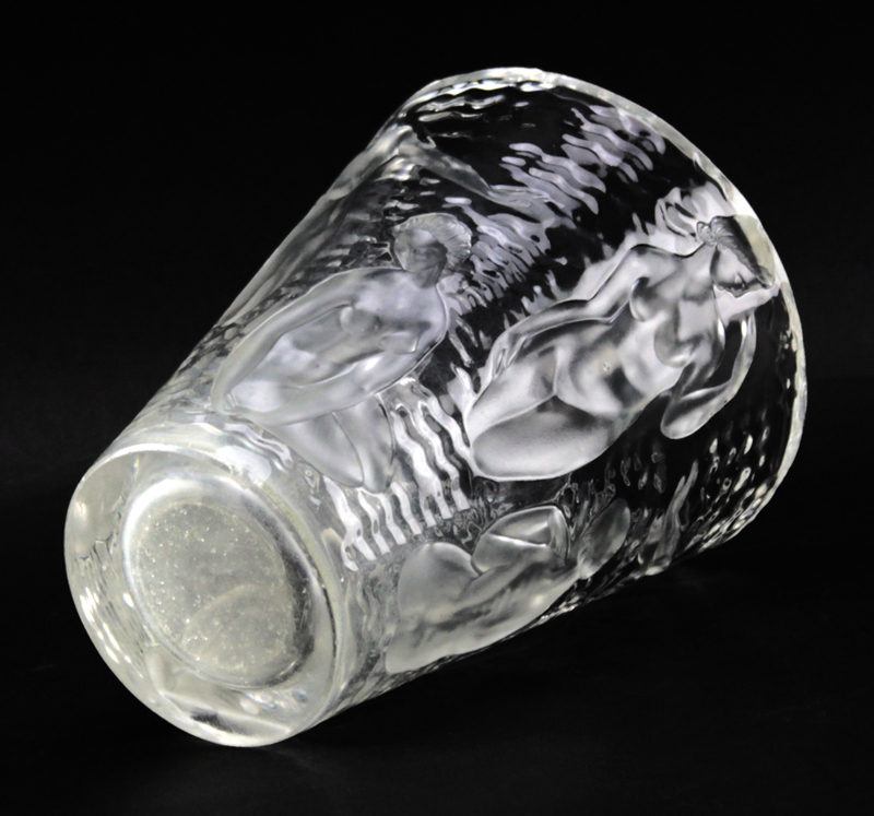 Lalique Crystal "Ondines" Vase