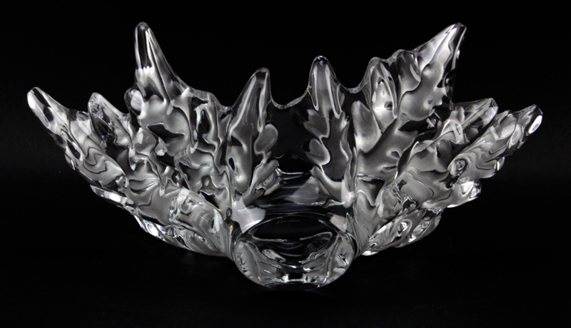 Lalique Crystal "Champs Elysees" Centerpiece Bowl