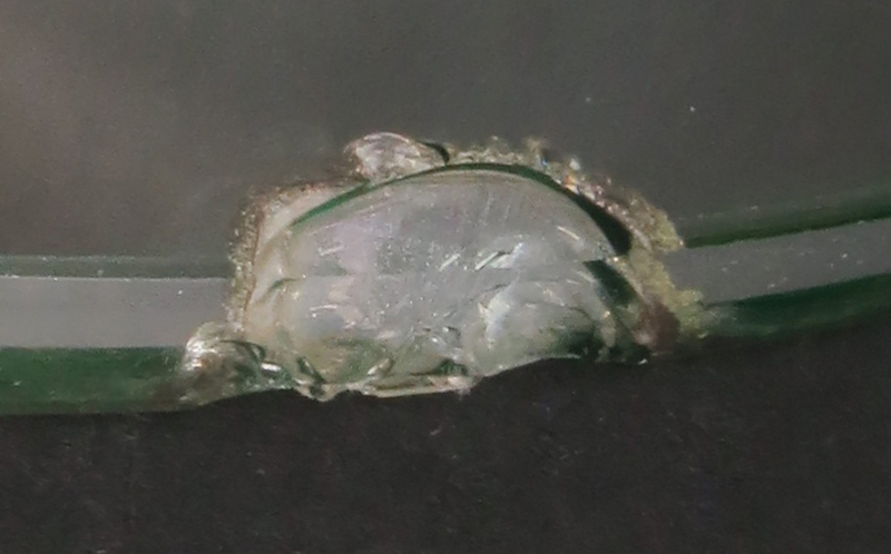Pair Lalique Crystal Swans on Mirrored Base