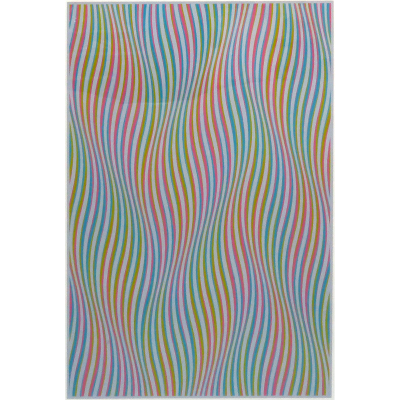 Bridget Riley, English (b-1931) Colored Screen Print "Elapse" Pencil Signed and Titled