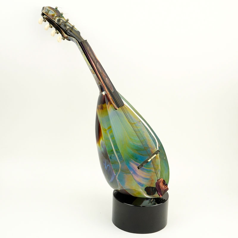 Dino Rosin Murano Glass Mandolin Sculpture