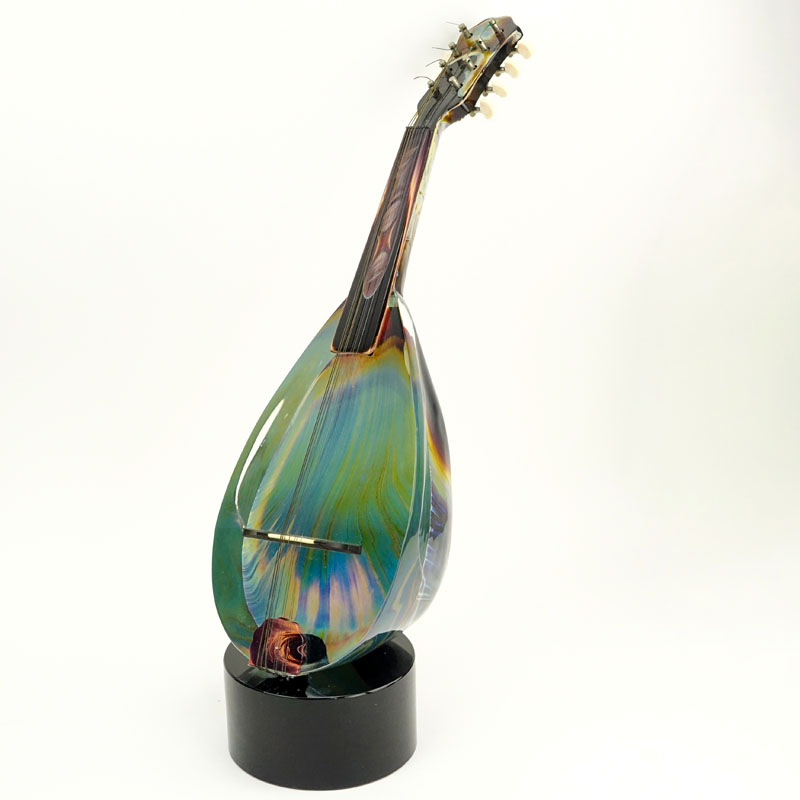 Dino Rosin Murano Glass Mandolin Sculpture