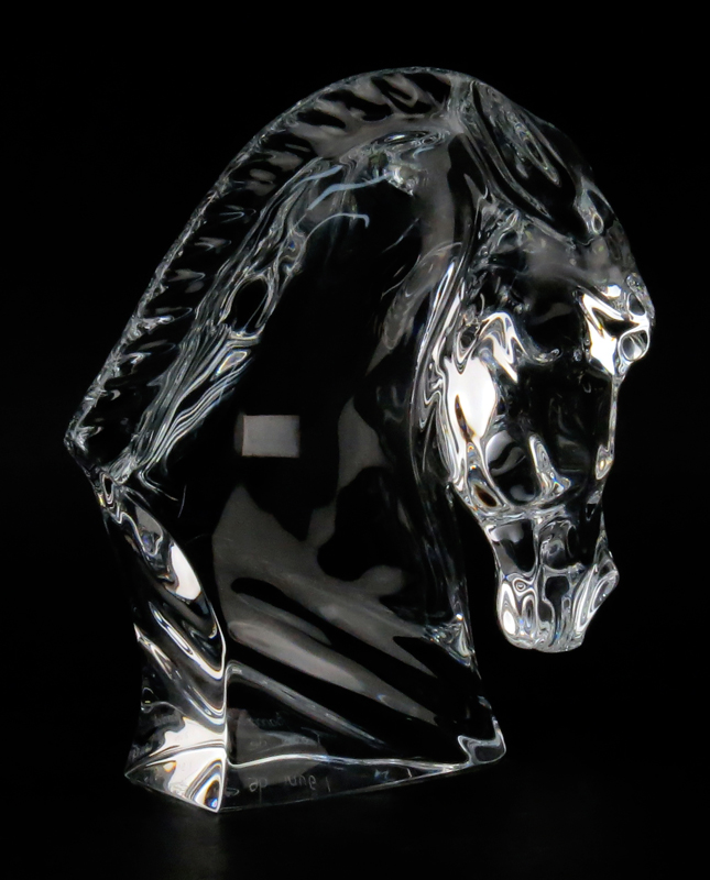 Baccarat "Tete de Cheval" Crystal Figurine in Original Box #764521