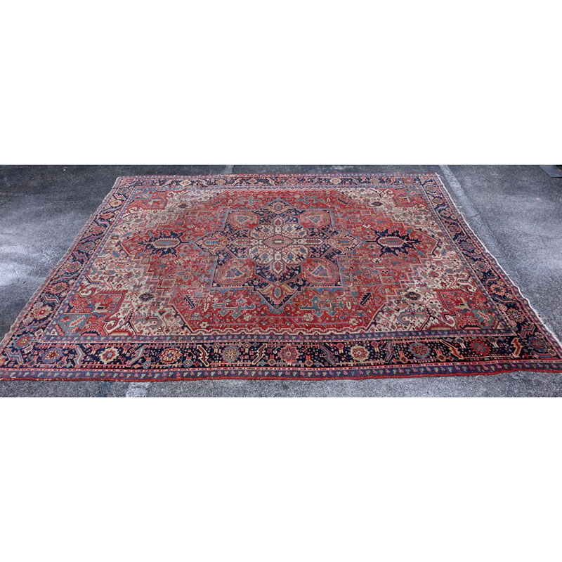 Semi-Antique Heriz Rug