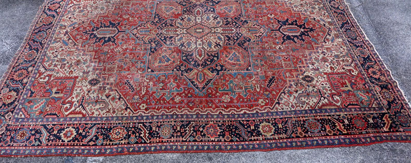 Semi-Antique Heriz Rug