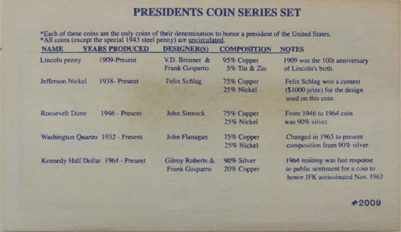 Lot of 32 Presidents Coin Series Sets