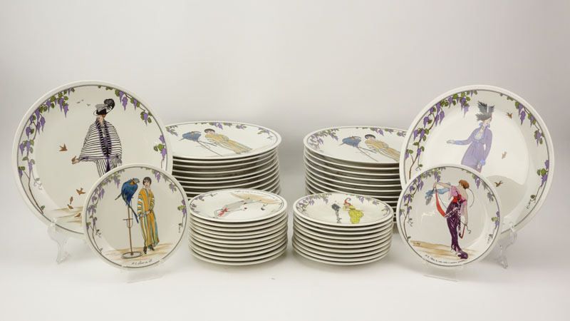 Fifty Pieces Villeroy & Boch "Design 1900" Dinnerware