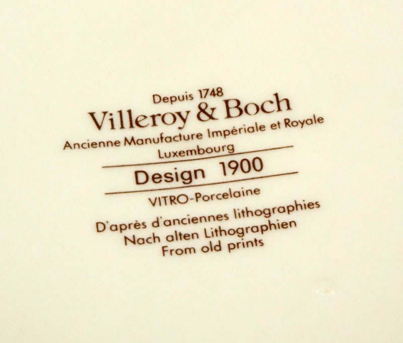 Fifty Pieces Villeroy & Boch "Design 1900" Dinnerware