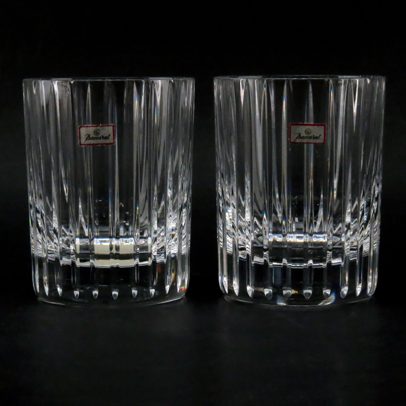 Pair of Baccarat "Harmonie" Crystal Tumblers in Original Box #845261